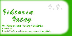viktoria vatay business card