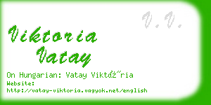 viktoria vatay business card